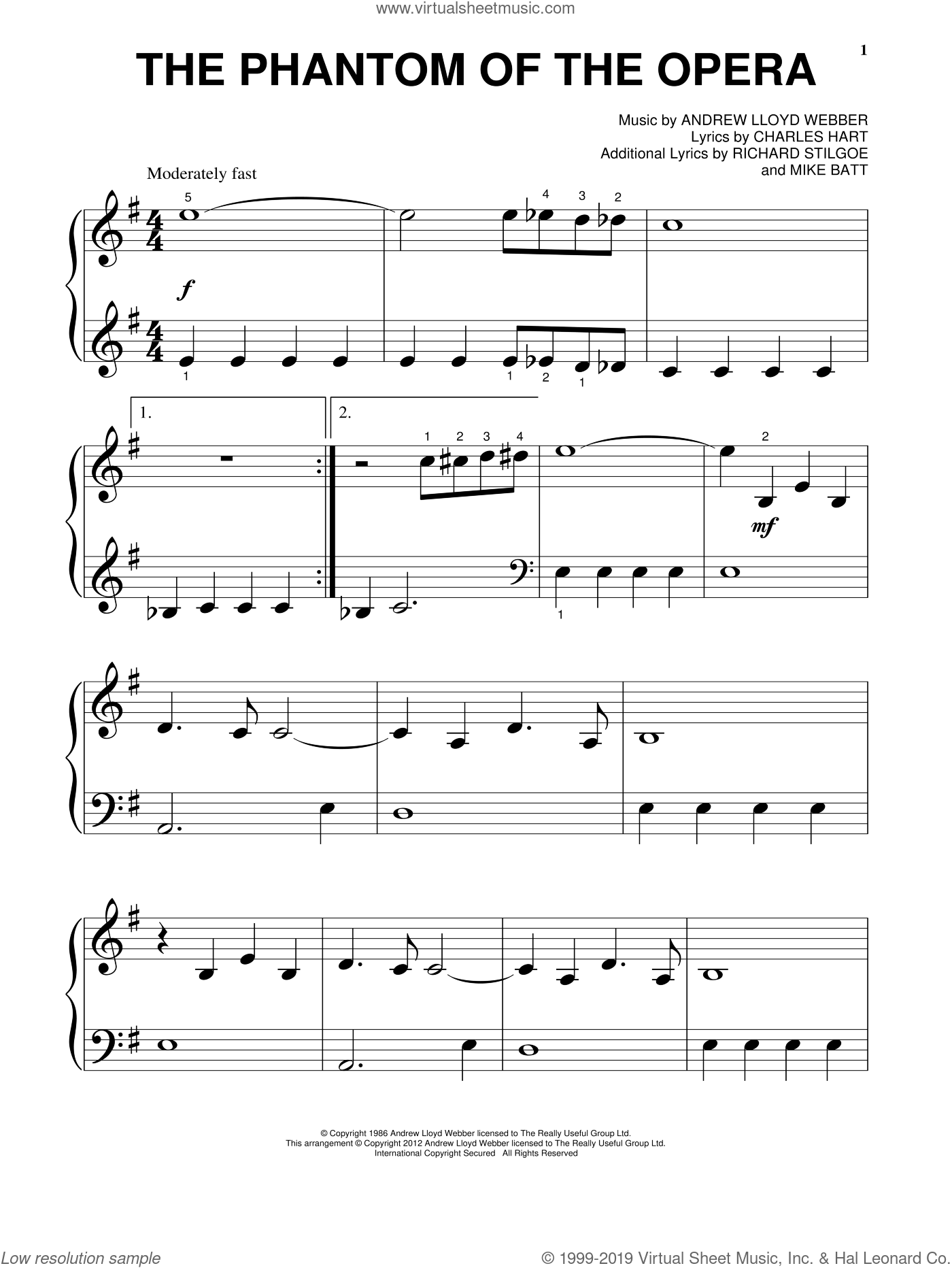 The Phantom By Melody Bober Free Sheet Music