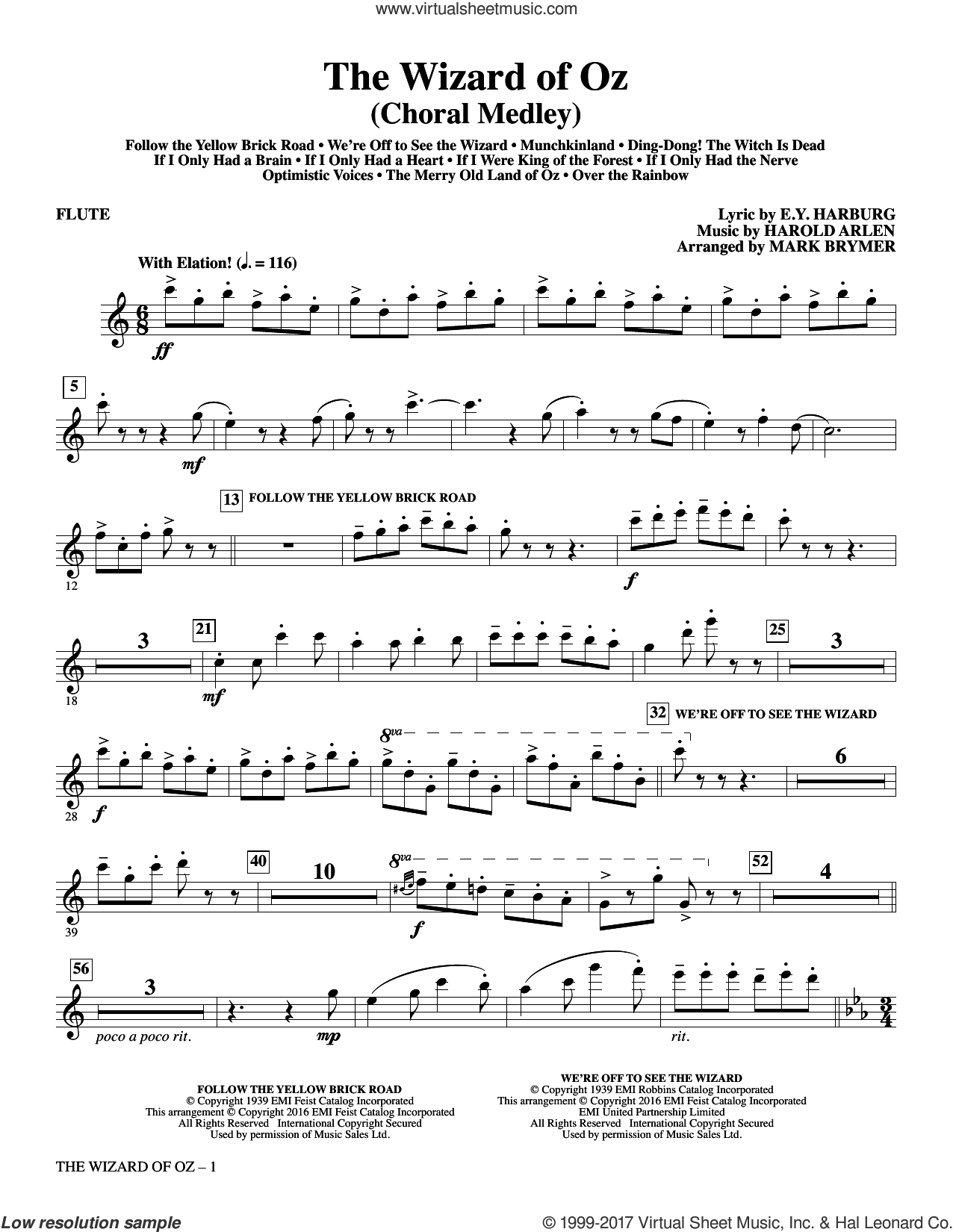 The Wizard Of Oz By Mark Hanson Free Sheet Music