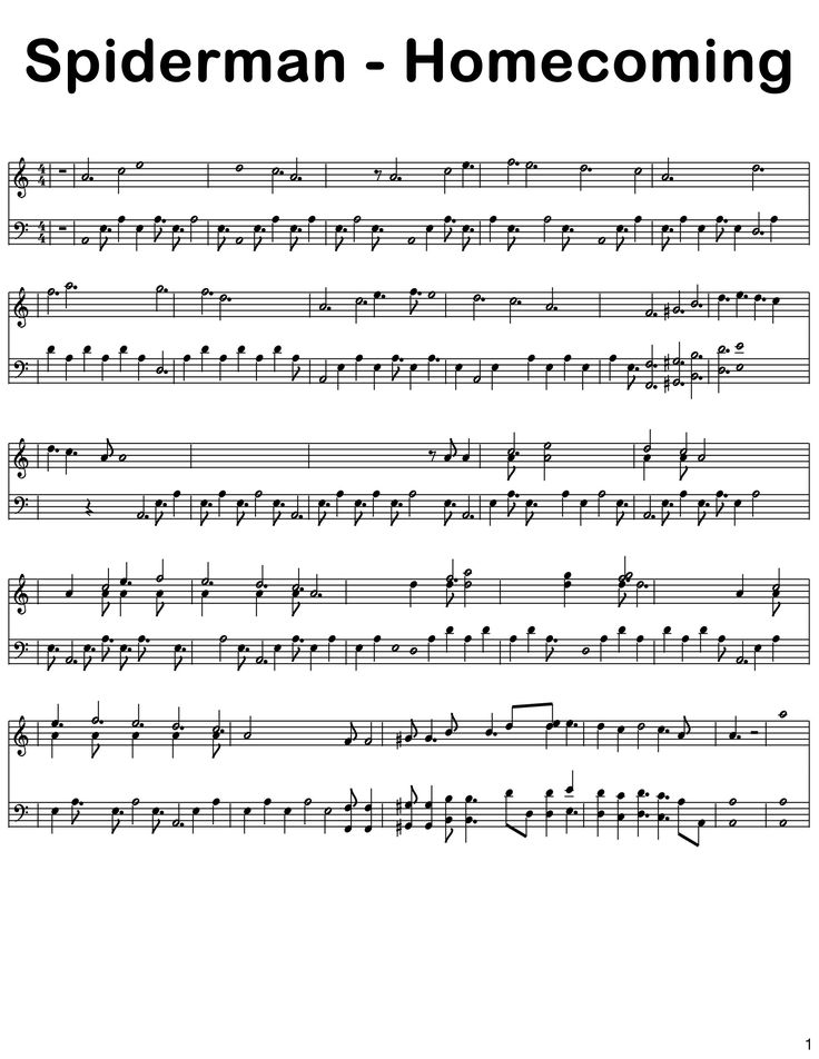 Themes From Spider-Man: No Way Home By Michael G. Giacchino Free Sheet Music