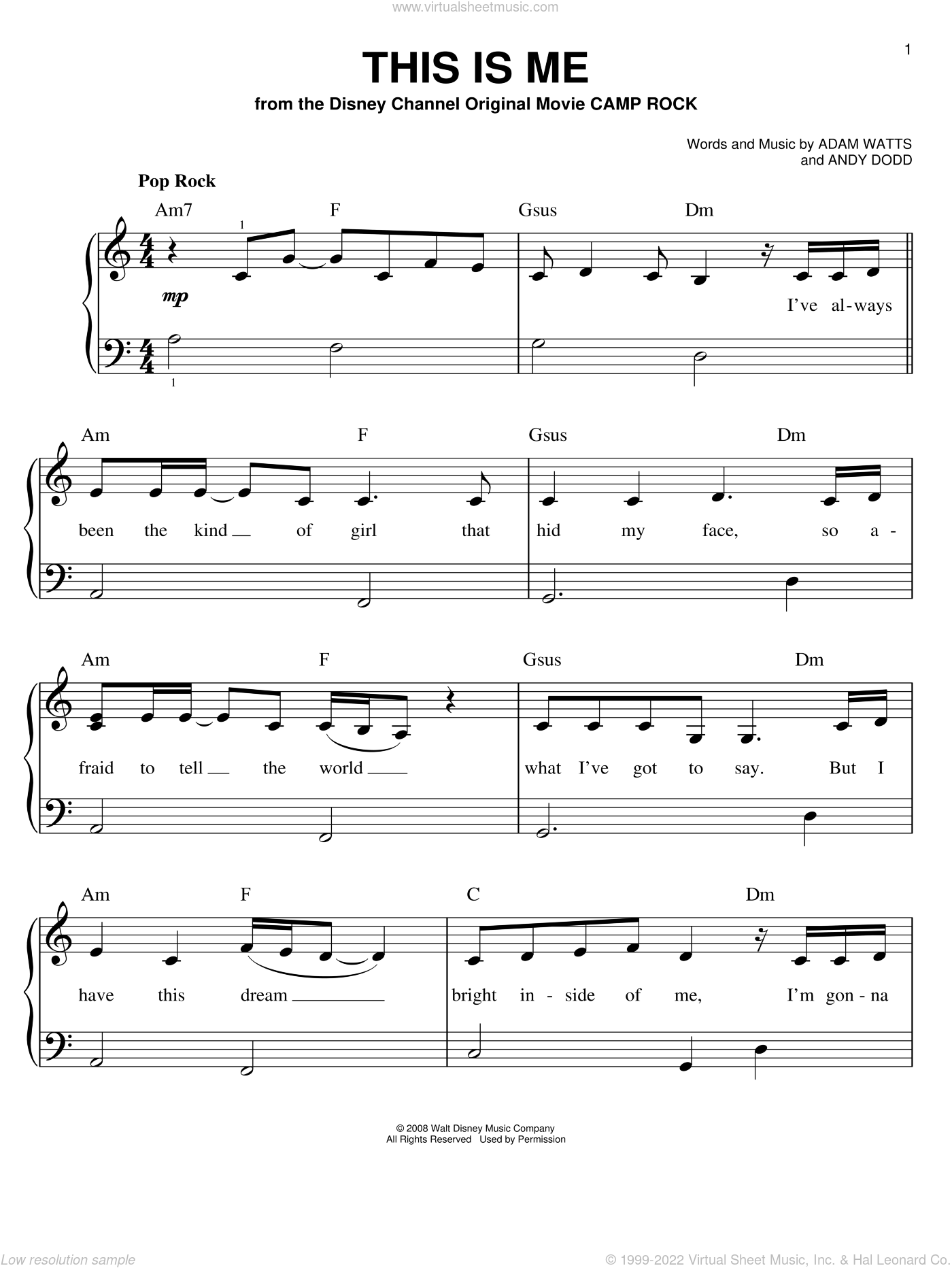 This Is Me By Benj Pasek Free Sheet Music