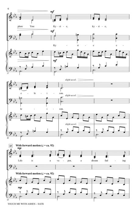 Touch Me With Ashes By Stacey Nordmeyer Free Sheet Music