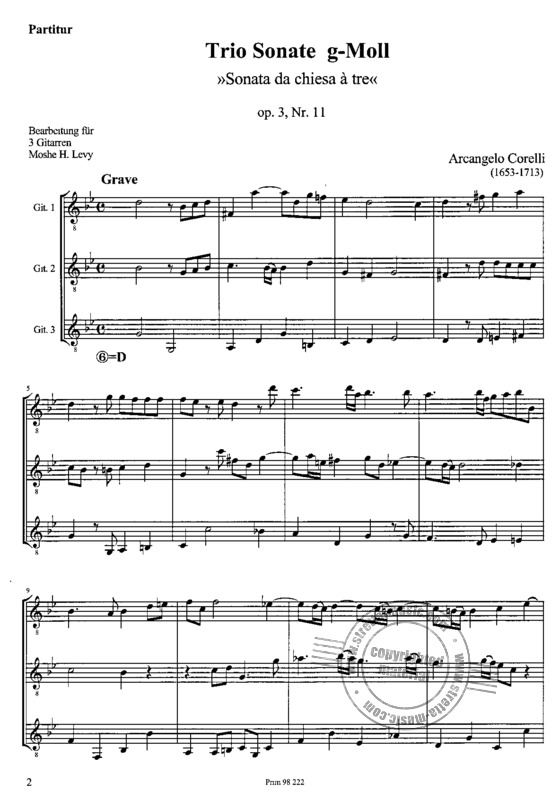 Triosonate By Jean Barriere Free Sheet Music