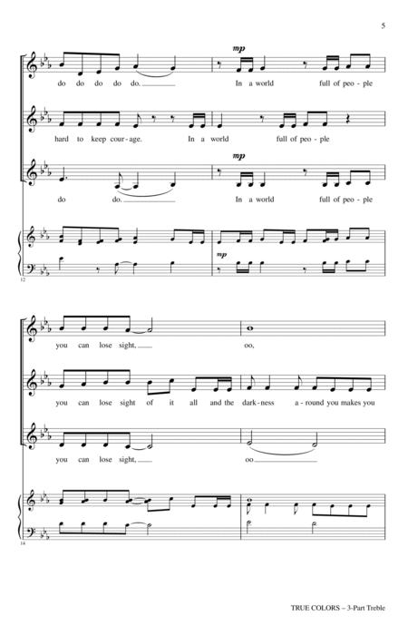 True Colors (arr. Jesse Hampsch) By Phil Collins Free Sheet Music