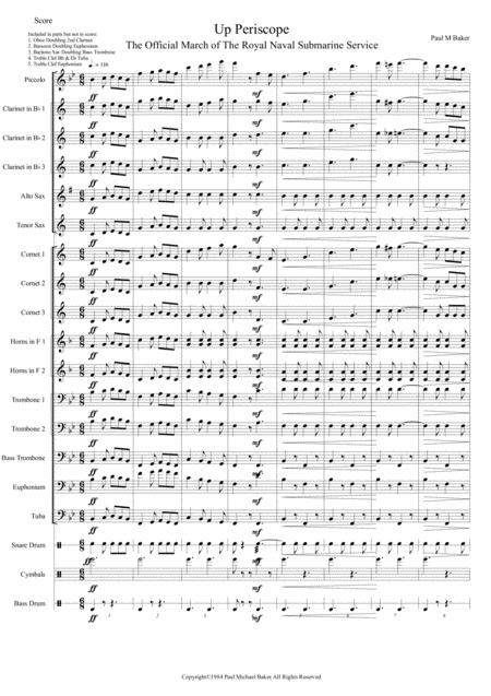 Up Periscope - Quick March By Paul M Baker Free Sheet Music