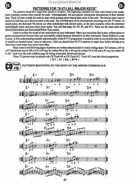 Volume 3 - The Ii/V7/I Progression By Jamey Aebersold Free Sheet Music