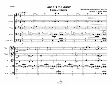 Wade In The Water, Black History Month For String Orchestra By Traditional African American Spiritual Free Sheet Music