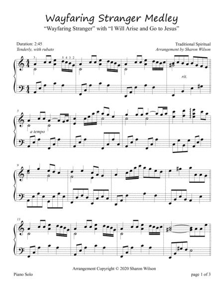 Wayfaring Stranger Medley (Intermediate Piano Solo) By Sharon Wilson Free Sheet Music