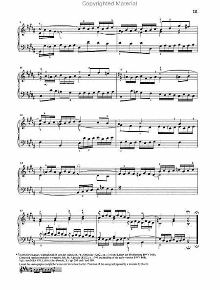 Well-Tempered Clavier - Volume 1 By Johann Sebastian Bach Free Sheet Music