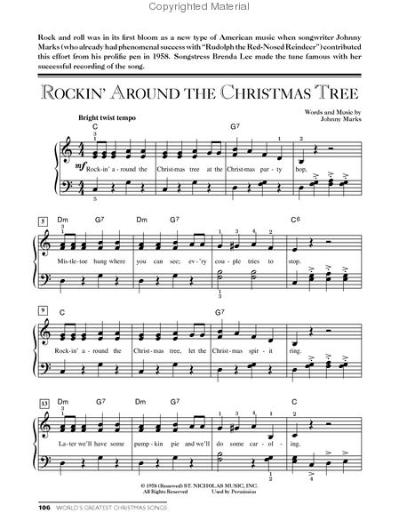 World's Greatest Christmas Music By Various Free Sheet Music