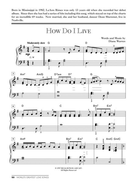 World's Greatest Love Songs By Dan Fox Free Sheet Music