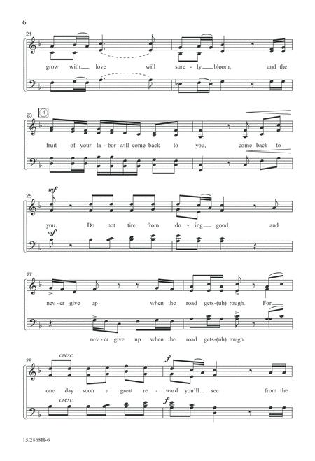 You Will Reap What You Sow By Pepper Choplin Free Sheet Music