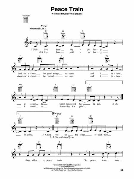 Yusuf/Cat Stevens For Ukulele By Cat Stevens Free Sheet Music